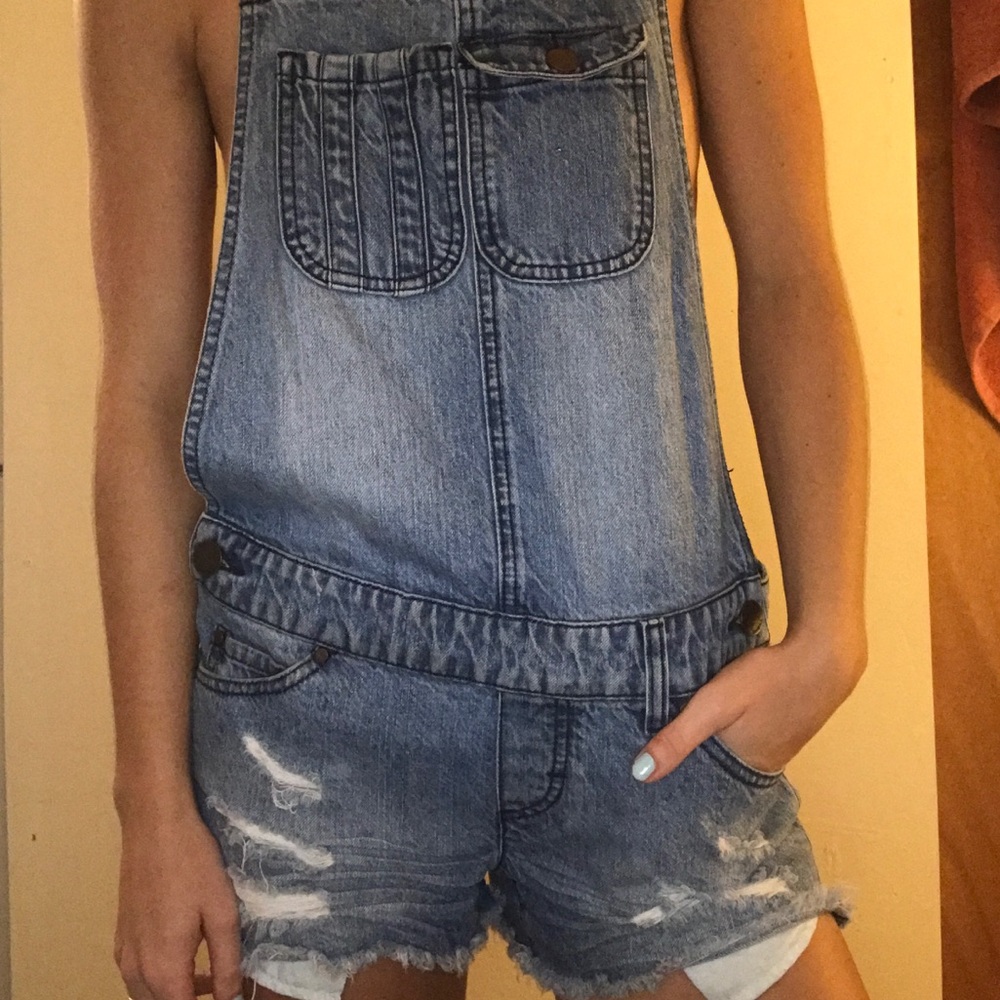 Denim overalls